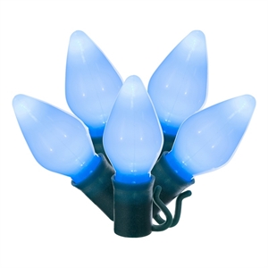 Vickerman 16' Color Box C7 LED Christmas Light Set in Teal Blue