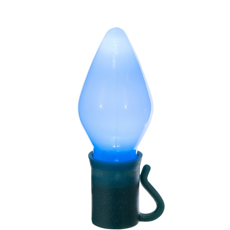 Vickerman 16' Color Box C7 LED Christmas Light Set in Teal Blue