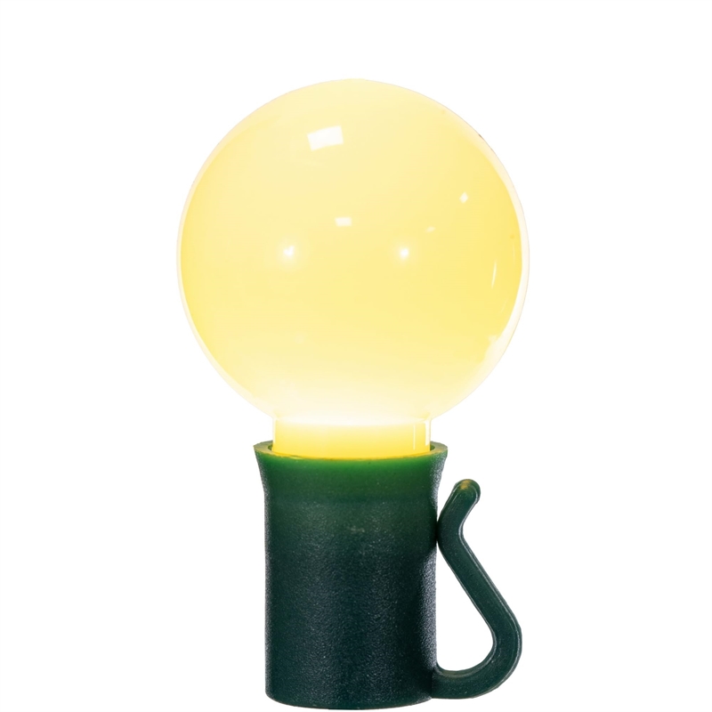 Vickerman 16' Opaque Ceramic G30 LED Christmas Light Set in Warm White