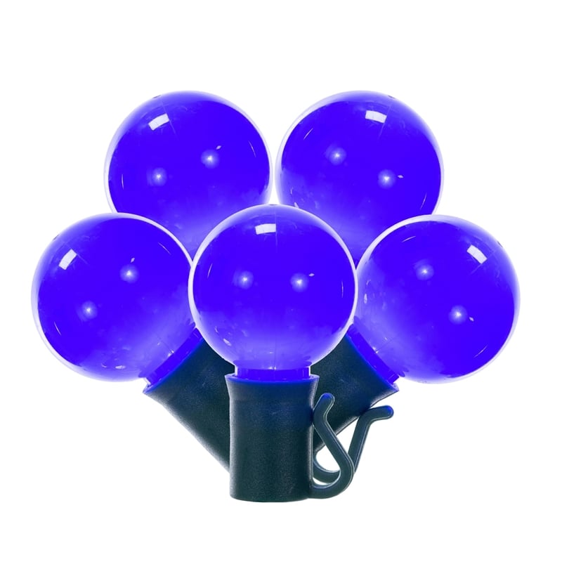 Vickerman 16' Opaque Ceramic G30 LED Christmas Light Set in Blue/Green