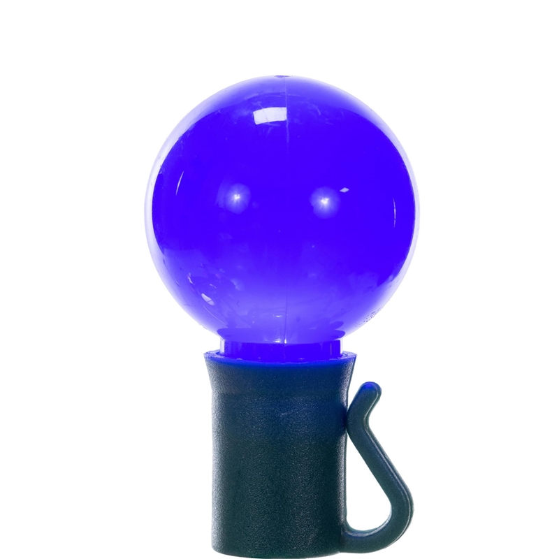 Vickerman 16' Opaque Ceramic G30 LED Christmas Light Set in Blue/Green