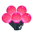 Vickerman 16' Opaque Ceramic G30 LED Christmas Light Set in Pink