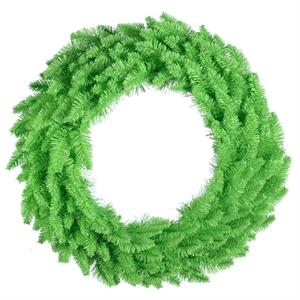 Vickerman 36&quot Fir Dura-lit LED Artificial Christmas Wreath in Lime Green