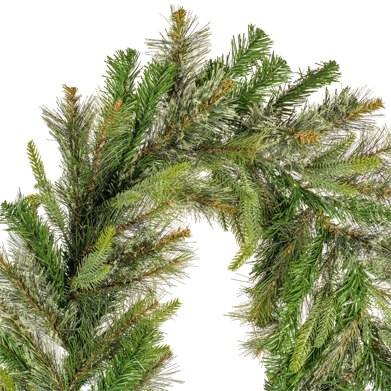 Vickerman 9' Plastic Cashmere Artificial Christmas Garland in Green