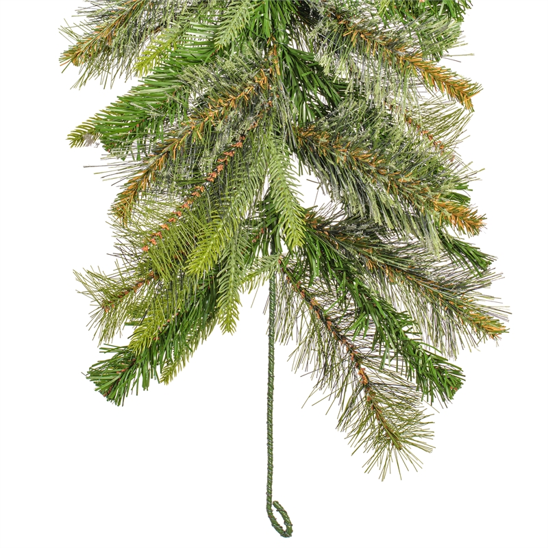 Vickerman 9' Plastic Cashmere Artificial Christmas Garland in Green