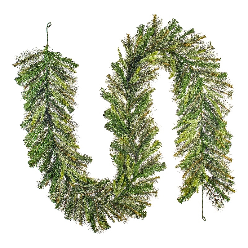 Vickerman 9' Plastic Cashmere Artificial Christmas Garland in Green