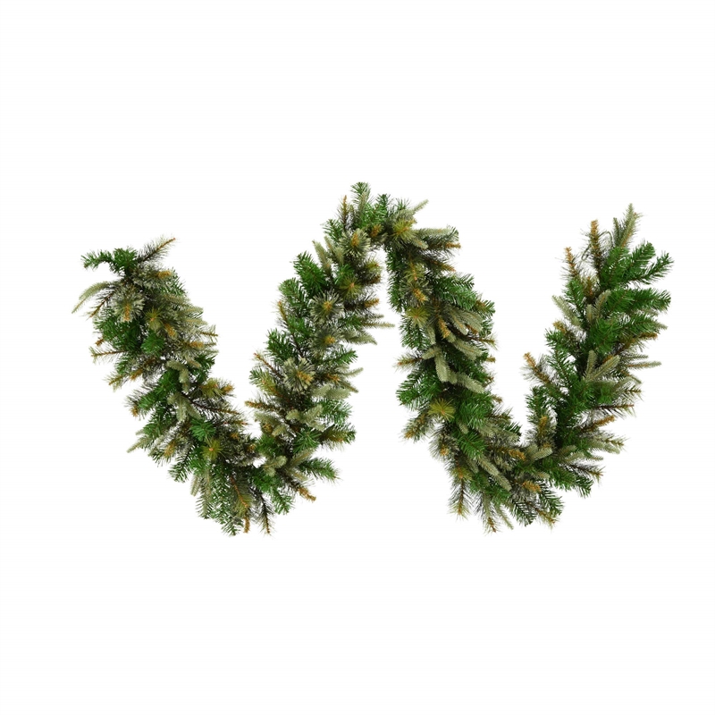 Vickerman 50' Plastic Cashmere Artificial Christmas Garland in Green