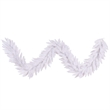 Vickerman 9' Plastic Fir Artificial Christmas Garland in White