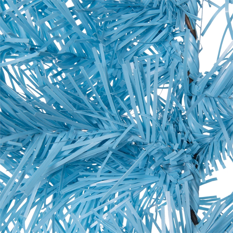 Vickerman 9' Plastic Fir Artificial Christmas Garland in Sky Blue