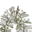 Vickerman 9' Kiana Artificial Christmas Garland in Flocked White/Green
