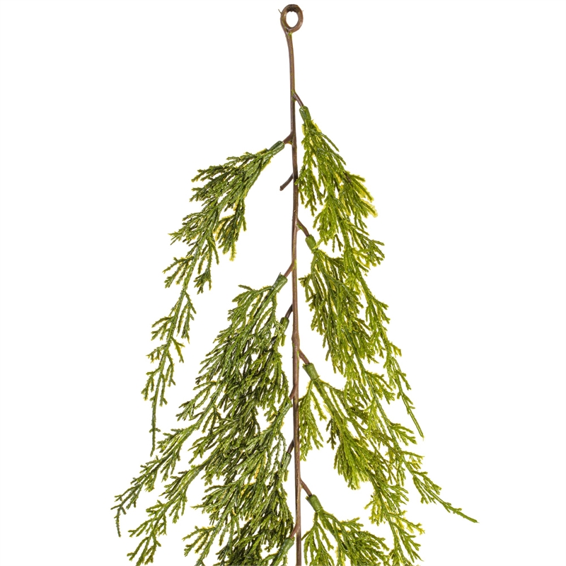 Vickerman 6' Fabric Artificial Monterey Cypress Garland in Green