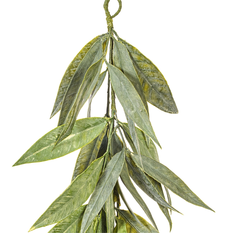 Vickerman 6' Plastic Artificial Muddy White Willow Garland in Green