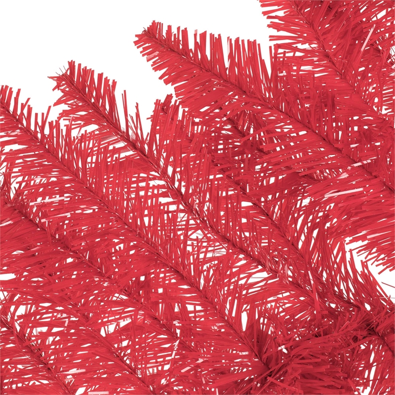 Vickerman 9' Plastic Fir Artificial Christmas Garland in Red