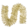Vickerman 9' Plastic Artificial Christmas Garland in Champagne Gold