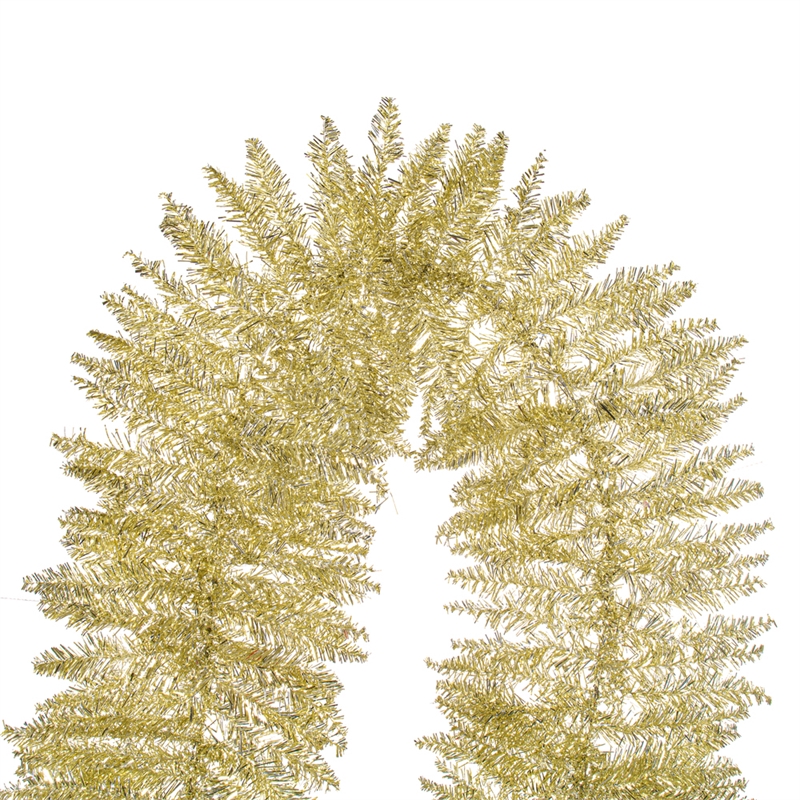 Vickerman 9' Plastic Artificial Christmas Garland in Champagne Gold