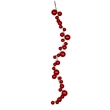 Vickerman 6' Plastic Christmas Ball Ornament Garland in Candy Red