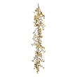 Vickerman 5' Fabric Eucalyptus Artificial Christmas Garland in Gold