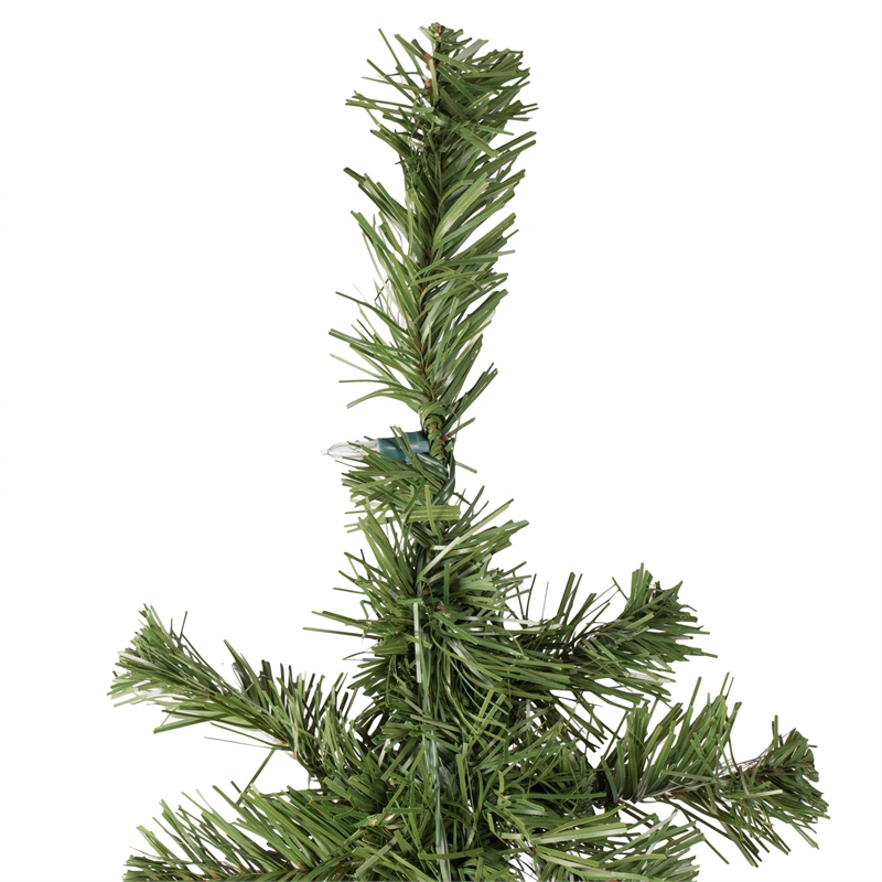 Vickerman 3' Solar Powered LED Artificial Christmas Tree in Green