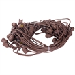 Vickerman Plastic 24 Medium Base E26 Socket Set with Wire in Brown