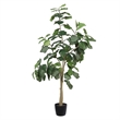 Vickerman 8' Artificial Green Potted Fiddle Tree.