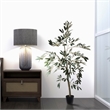 Vickerman 4' Artificial Green Olive Tree in Pot.