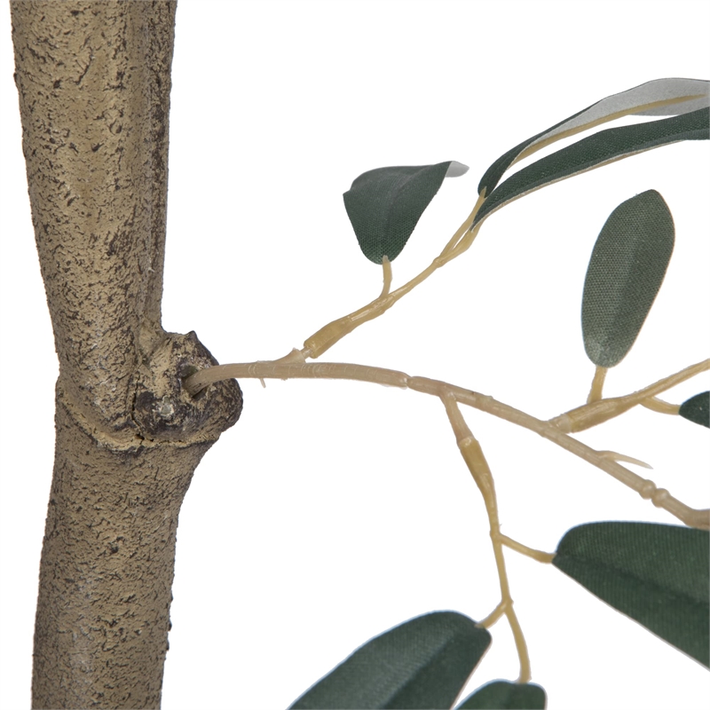 Vickerman 4' Artificial Green Olive Tree in Pot.