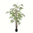 Vickerman 5' Artificial Potted Black Japanese Bamboo Tree.