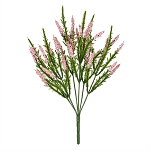 Vickerman 13&quot Plastic Artificial Blazing Star Bush in Pink (Set of 3)