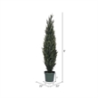 Vickerman 6' Plastic Artificial UV Resistant Pond Cypress Tree with Pot in Green