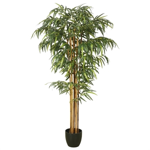 Vickerman 6' Artificial Green Bamboo Tree.
