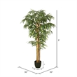 Vickerman 6' Artificial Green Bamboo Tree.