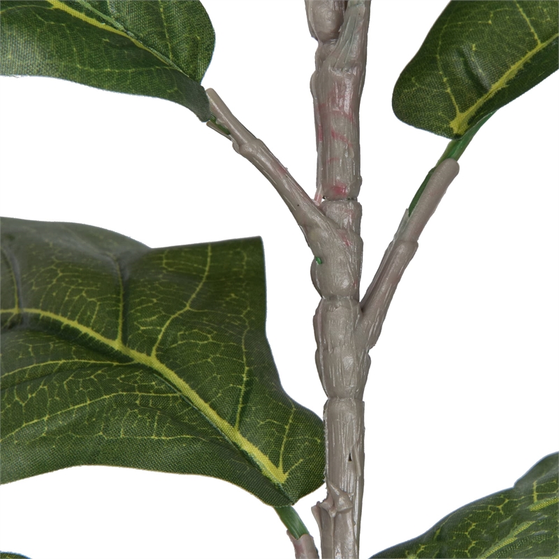 Vickerman 5' Artificial Green Potted Fiddle Tree.