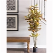 Vickerman 6' Potted Artificial Green and Orange Croton Tree