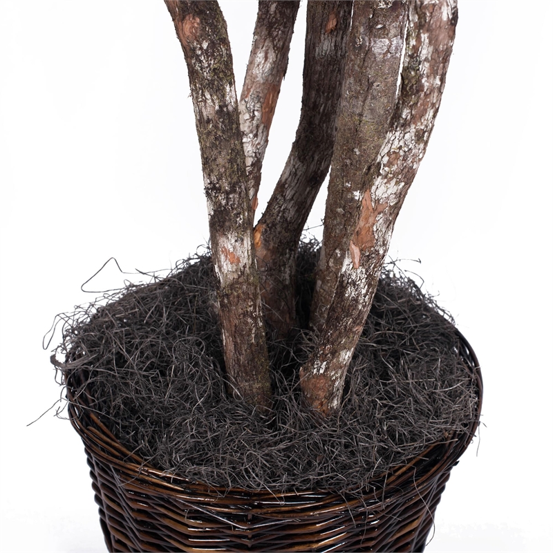 Vickerman 6' Artificial Japanese Maple Executive Tree with Basket in Green