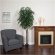 Vickerman 6' Artificial Smilax Deluxe Tree with Black Plastic Pot in Green