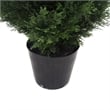 Vickerman 7' Contemporary Plastic Artificial Potted Cedar Tree in Green