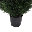 Vickerman 8' Contemporary Plastic Artificial Potted Cedar Tree in Green