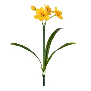 Vickerman 13&quot Fabric Artificial Narcissus Spray in Yellow (Set of 3)