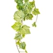 Vickerman 6' Fabric Artificial Grape Leaf Ivy Hanging Bush in Green/White