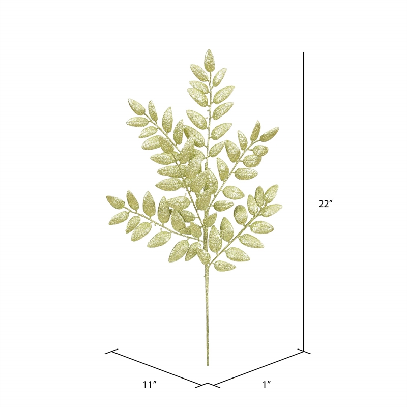 Vickerman Honey Locust Artificial Christmas Spray in Champagne Gold (Set of 6)