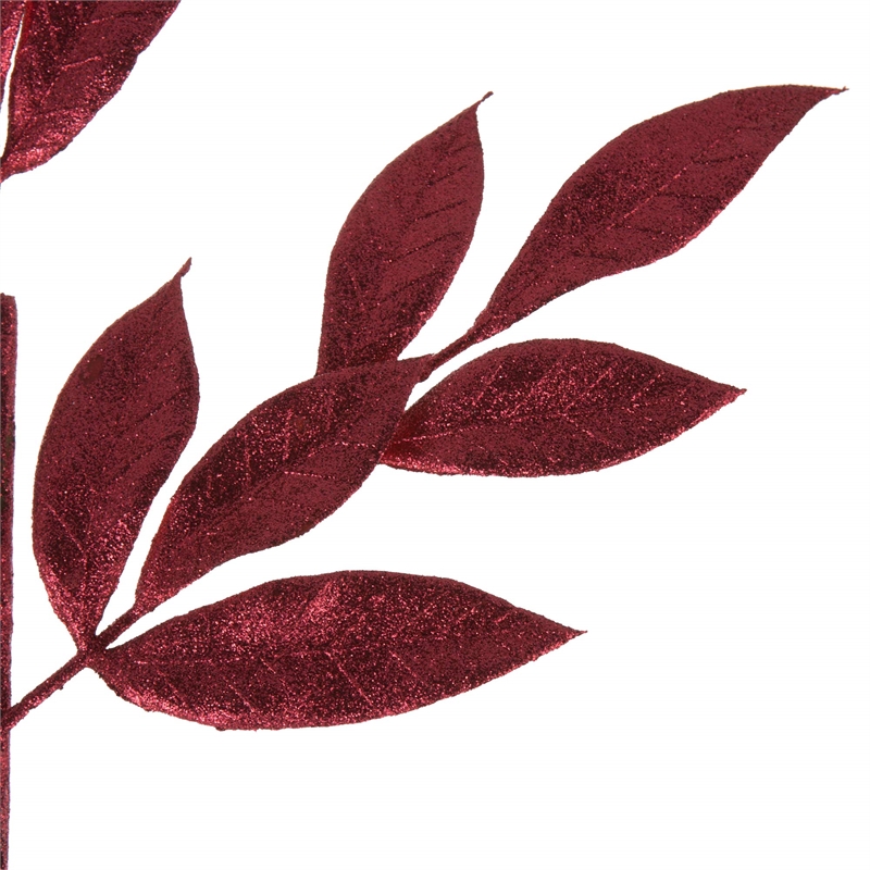 Vickerman Bay Leaf Artificial Christmas Spray in Burgundy Red (Set of 12)