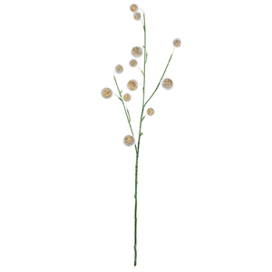 Vickerman 31&quot Plastic Artificial Pom Pom Spray in Yellow (Set of 3)