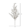 Vickerman Onoclea Wild Huck Artificial Christmas Spray in Silver (Set of 6)