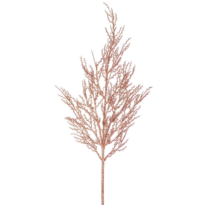 Vickerman Onoclea Wild Huck Artificial Christmas Spray in Rose Gold (Set of 6)