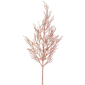 Vickerman Onoclea Wild Huck Artificial Christmas Spray in Rose Gold (Set of 6)
