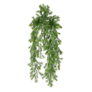 Vickerman 29.5&quot Artificial Spring Grass Hanging Bush in Green (Set of 2)