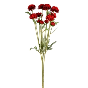 Vickerman 27&quot Contemporary Fabric Artificial Daisy Spray in Red (Set of 4)