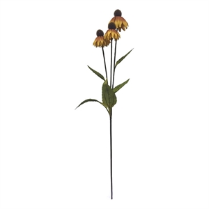 Vickerman 31.5&quot Artificial Black Eyed Susan Spray in Mustard Yellow (Set of 2)