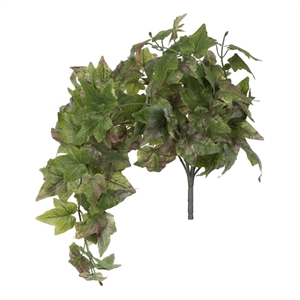 Vickerman 25&quot Contemporary Fabric Artificial Ivy Hanging Bush in Green