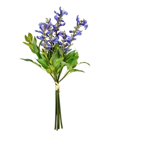 Vickerman 15'' Contemporary Fabric Artificial Sage Bundle in Purple (Set of 2)